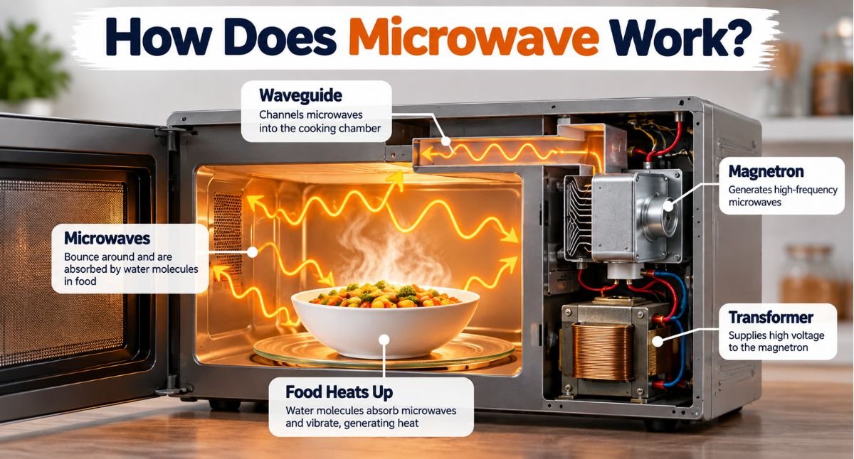 how does microwave work