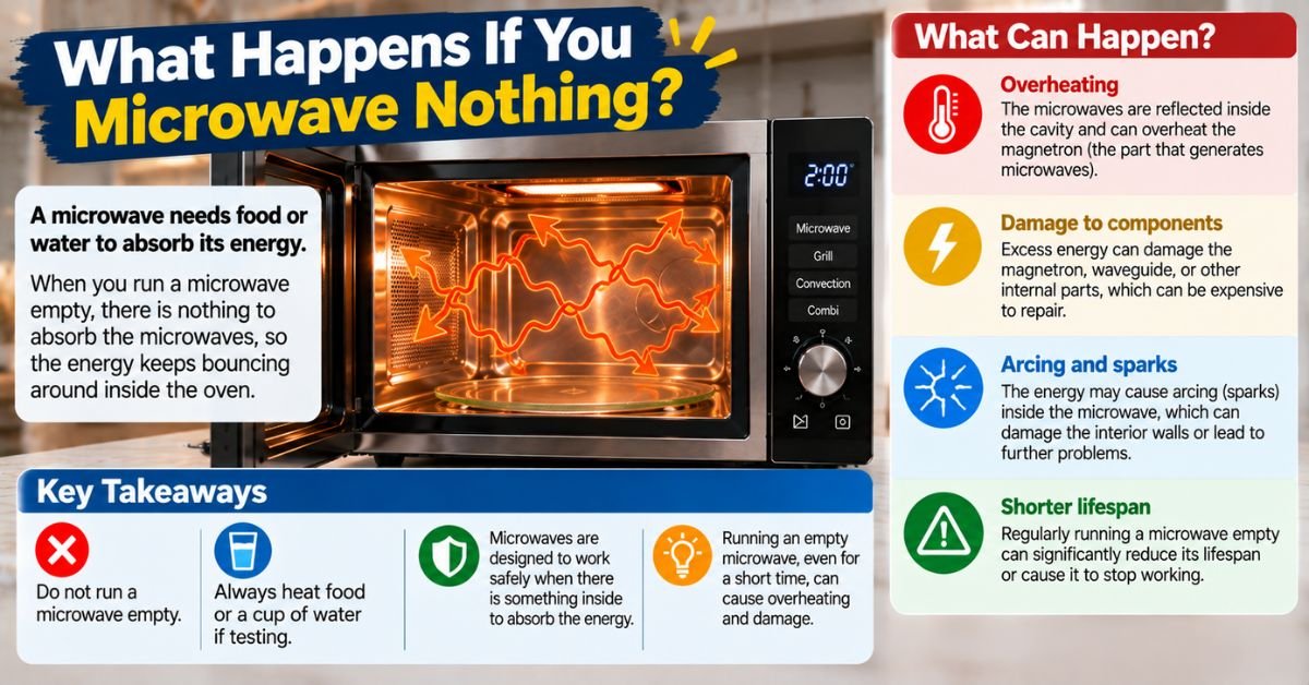 what happens if you microwave nothing