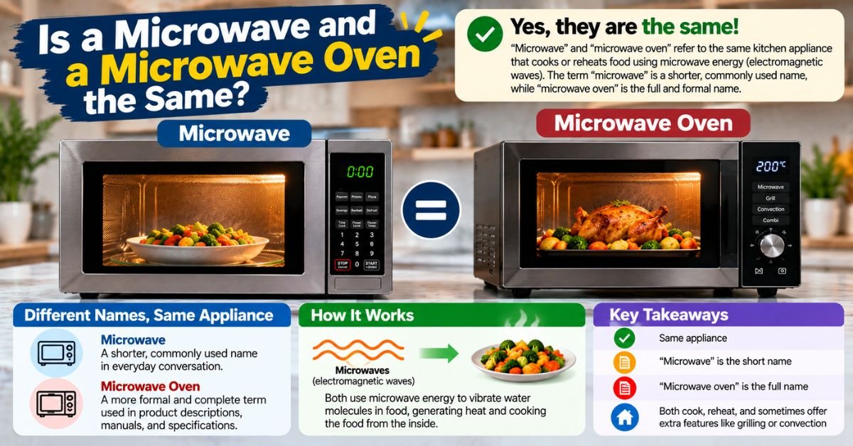 is a microwave and a microwave oven the same